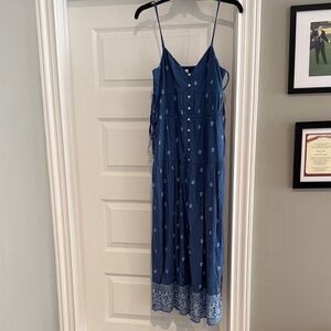 American Eagle Outfitters Blue Maxi Dress